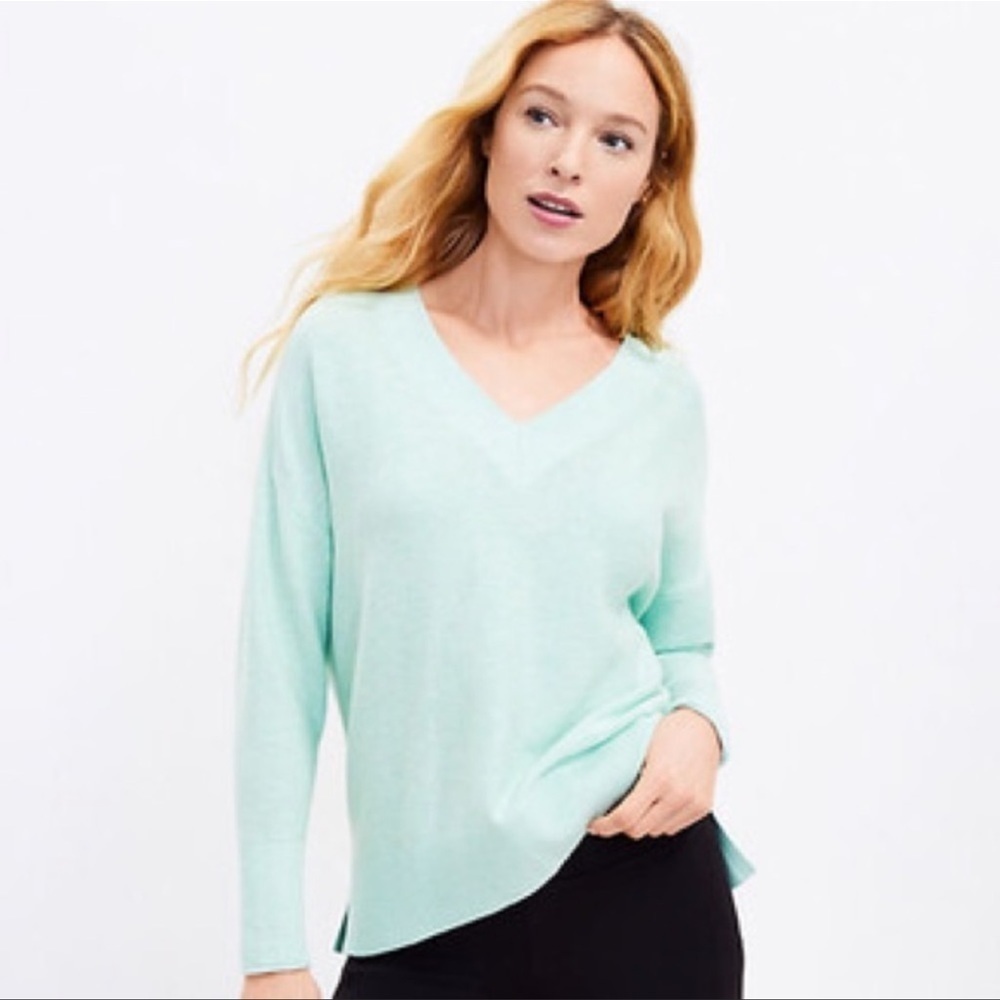 Lou & Grey Double V Sweater